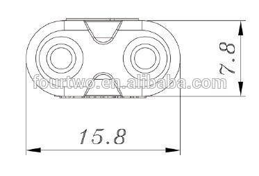 AC IEC320 C7 2.5A Europe Female Socket Connector