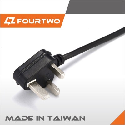 UK BS certificate 3 pin oem odm high quality 100% made in taiwan england plug with no fuse